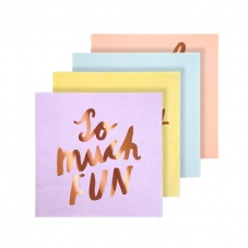 Fun Party Small Paper Napkins By Meri Meri